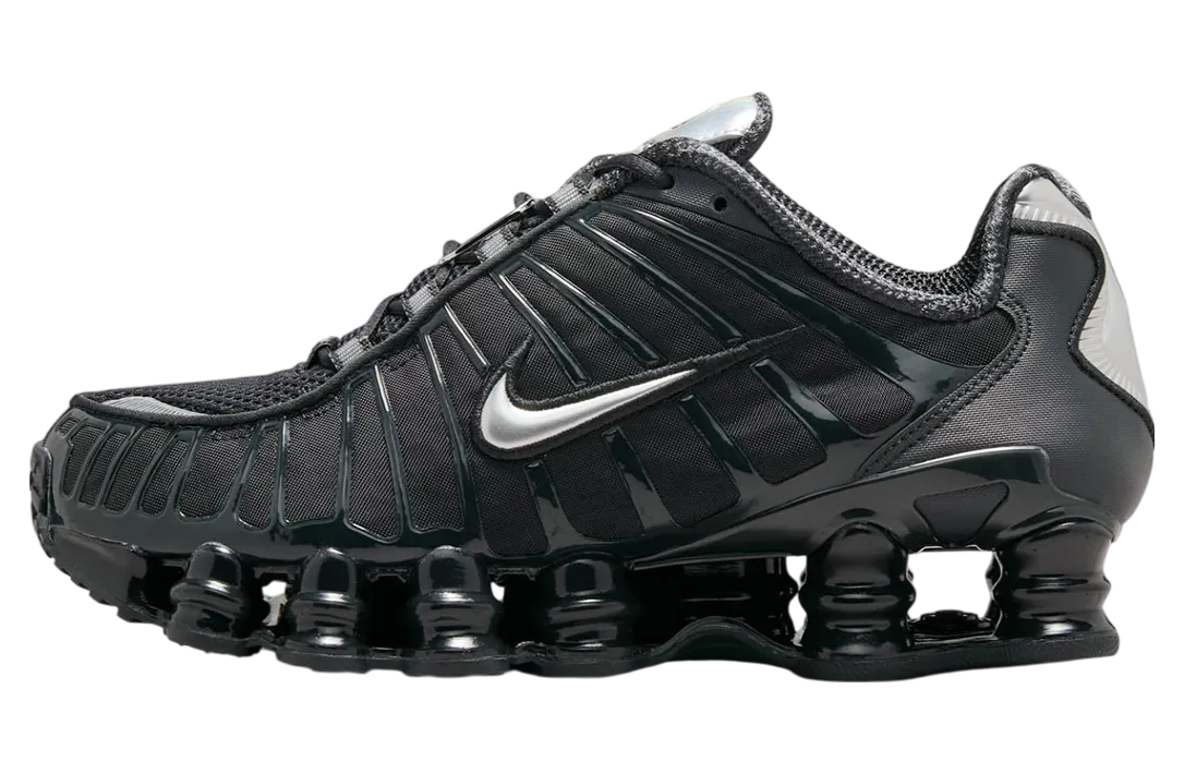 nike shox tl wmns off noir metallic silver