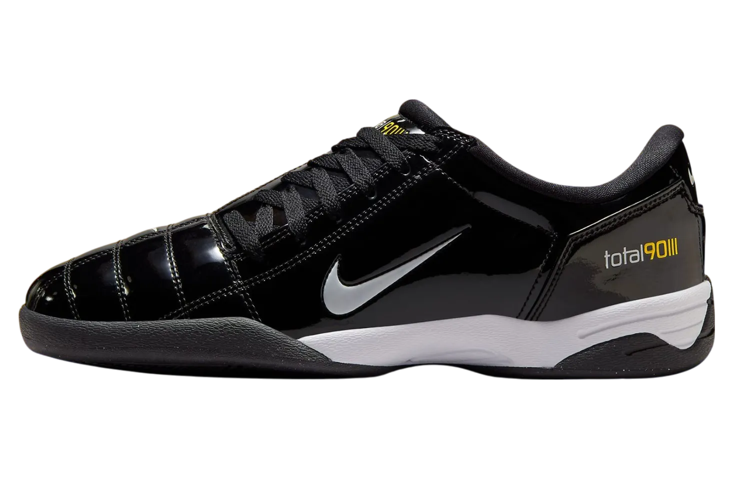 nike total 90 iii black patent