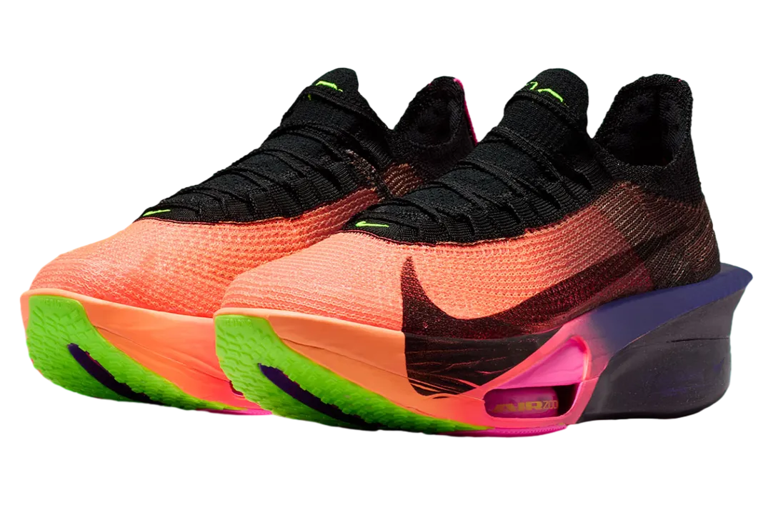 nike zoomx alphafly 3 orange pulse purple dynasty 0