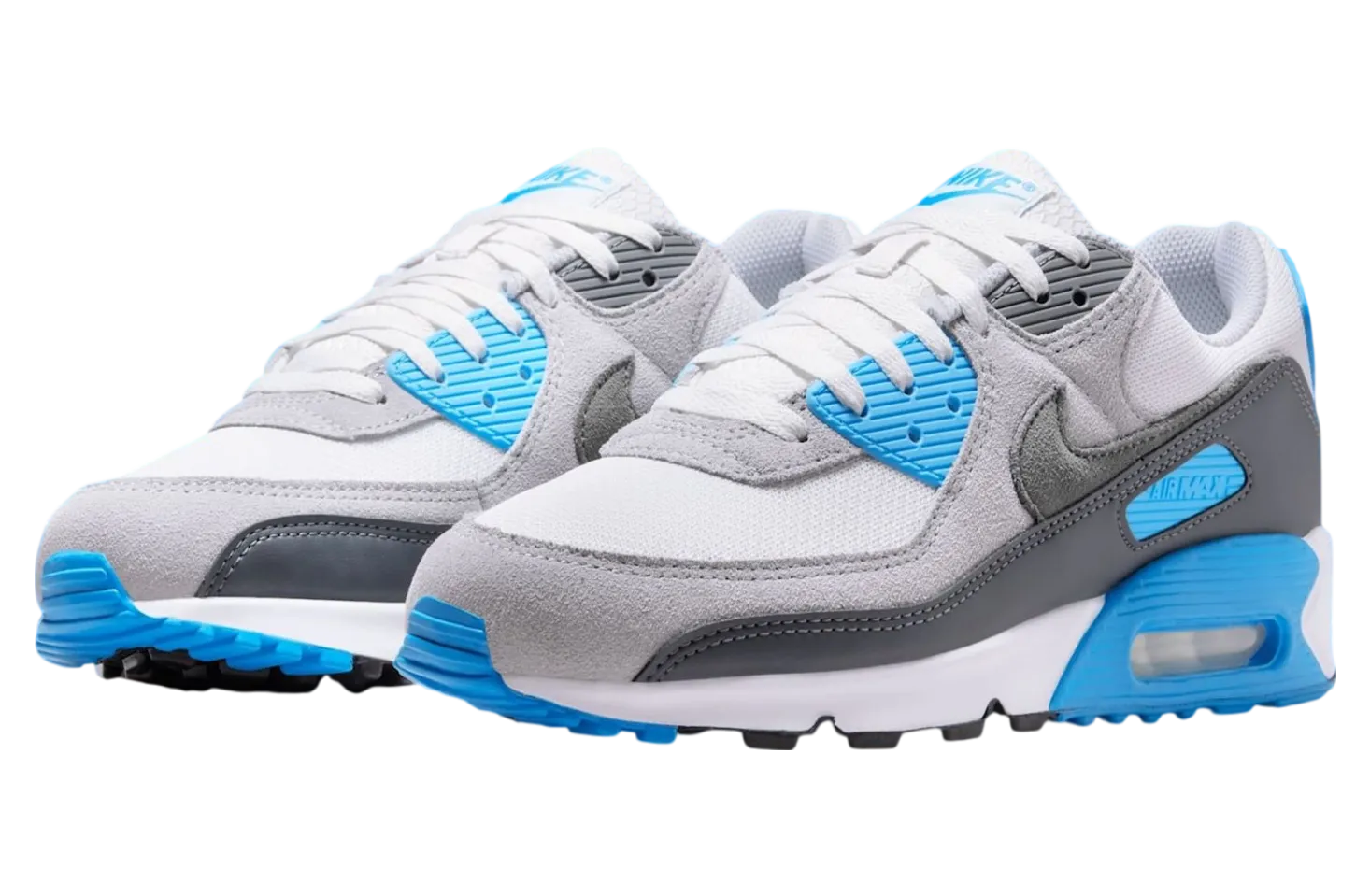 nikes air max 90 platinum tint blue lightning 1