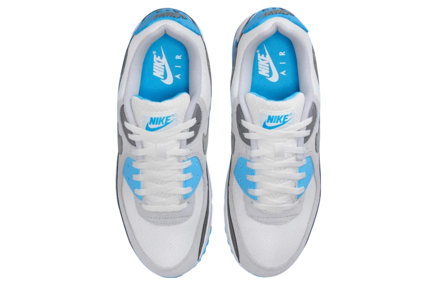 nikes air max 90 platinum tint blue lightning 3