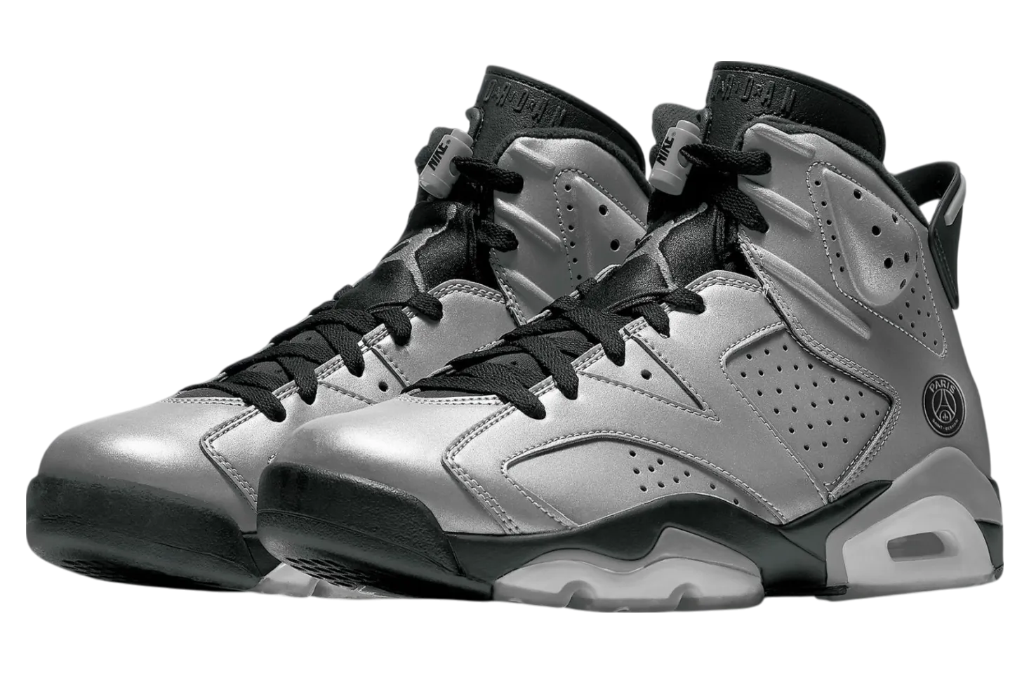 psg x air jordan 6 metallic silver pure platinum 0