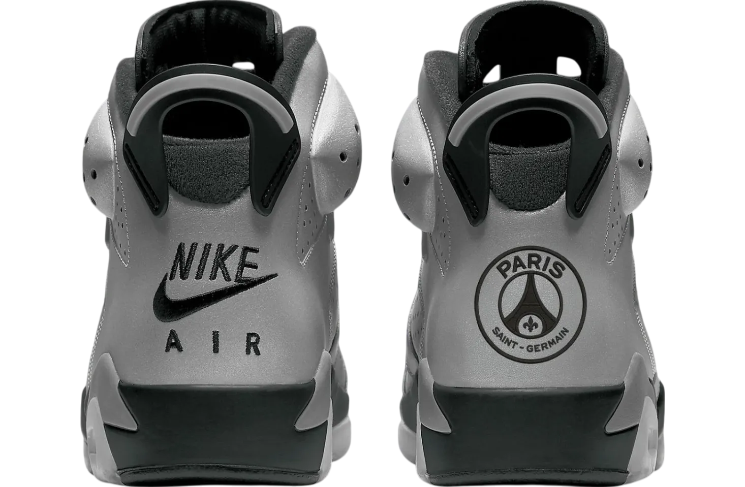 psg x air jordan 6 metallic silver pure platinum 2