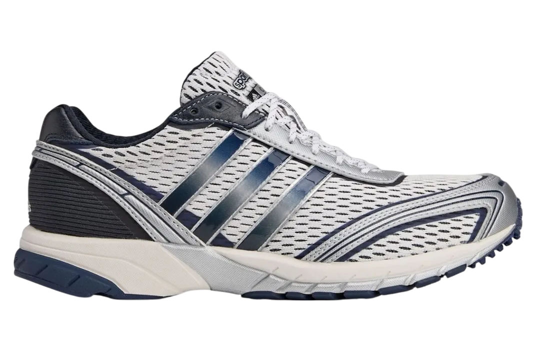 sporty rich x adidas adizero adios 1 footwear white core navy