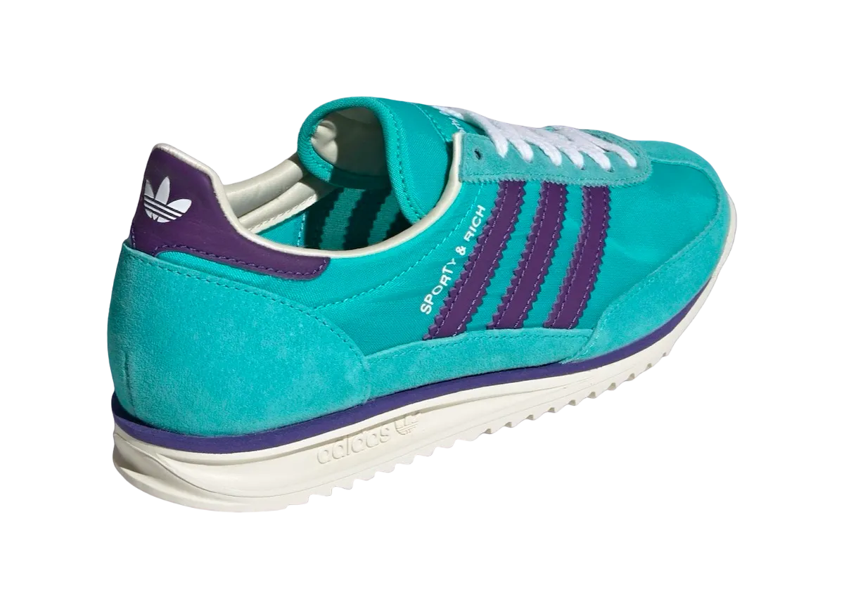 sporty rich x adidas sl 72 mint rush 1