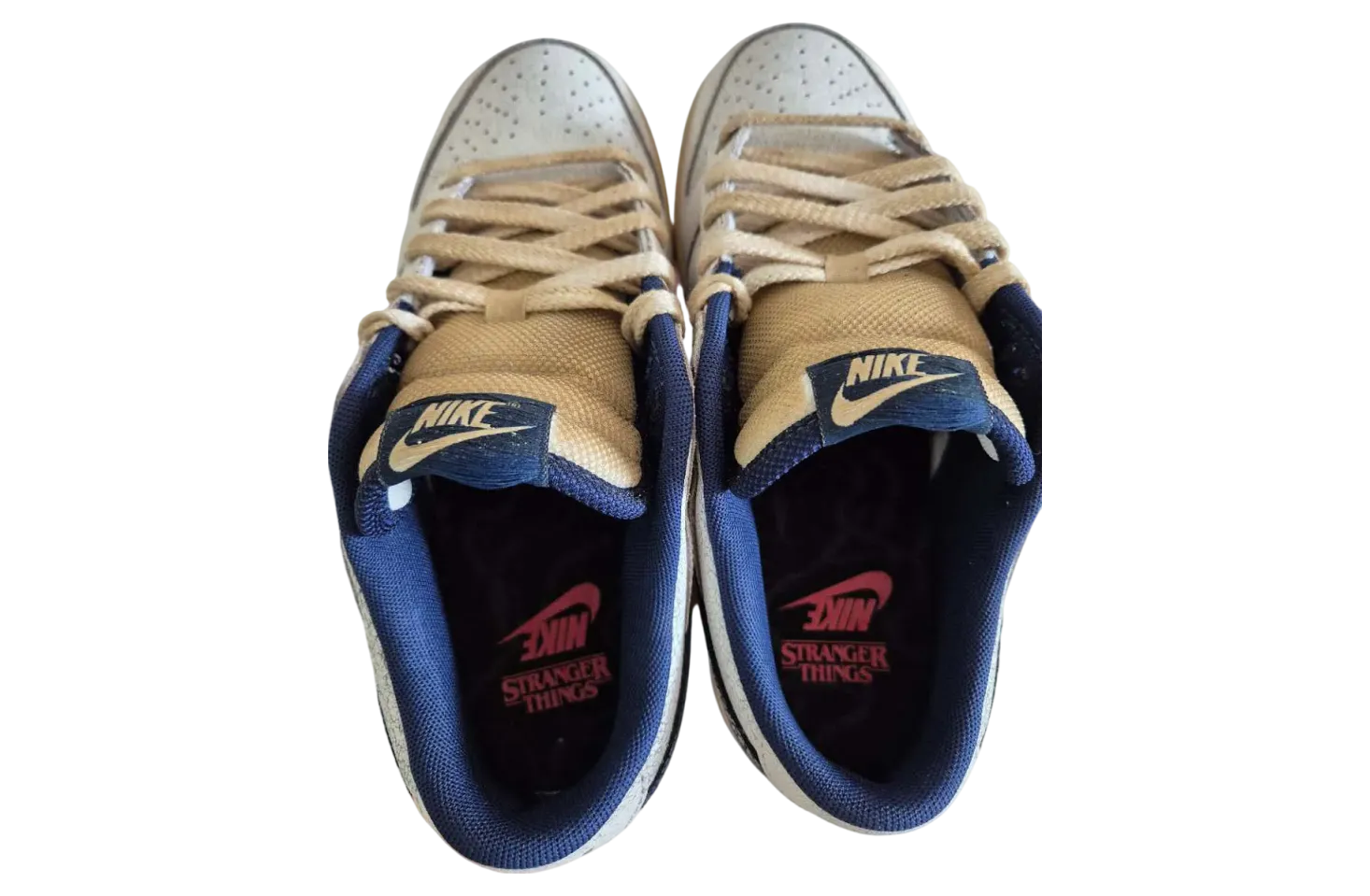 stranger things x nike dunk low phantom midnight navy college grey varsity red lemon drop dark smoke grey 1