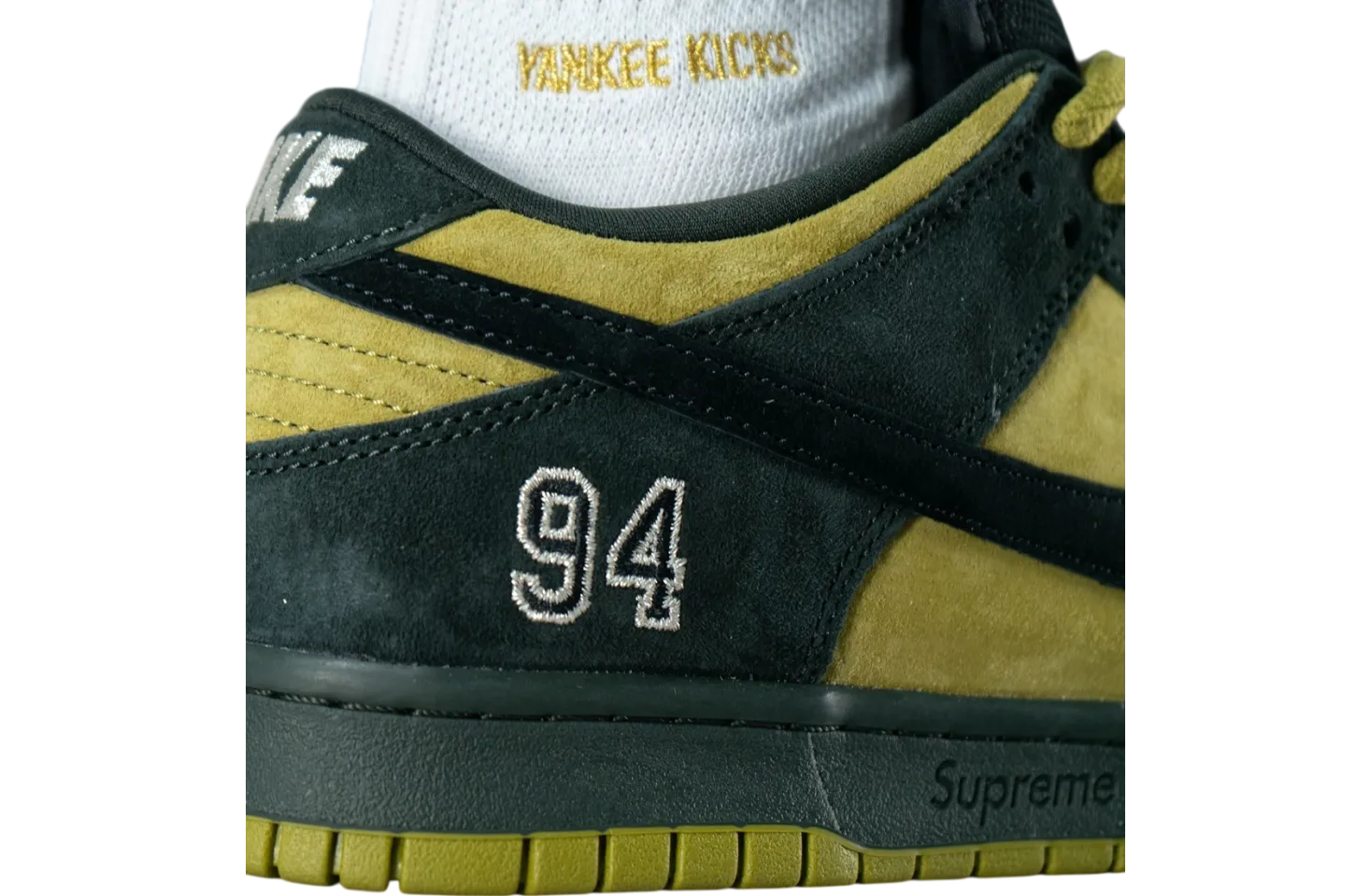 supreme x nike sb dunk low camper green camper green black 7