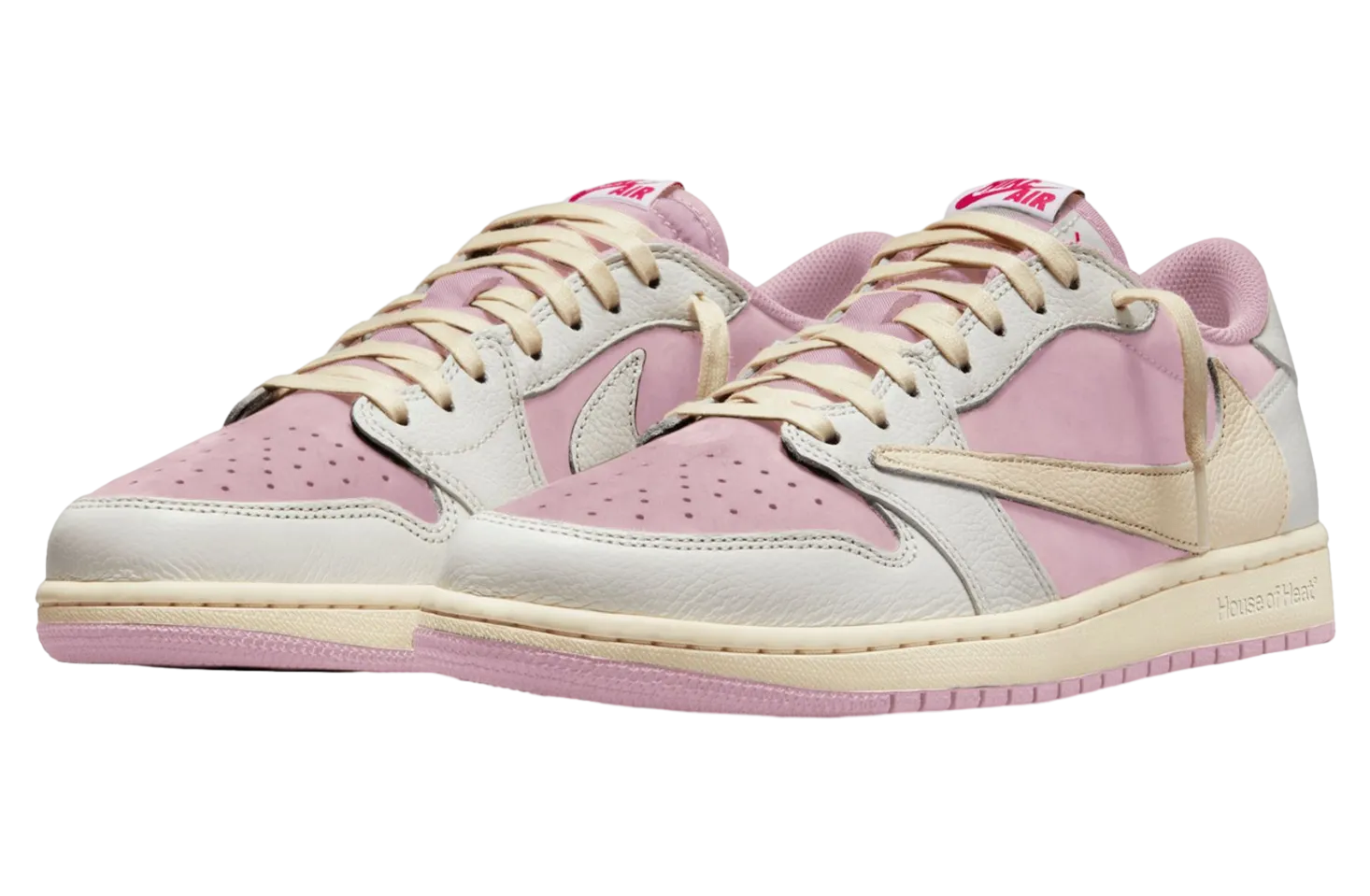 travis scott x air jordan 1 low og shy pink 0