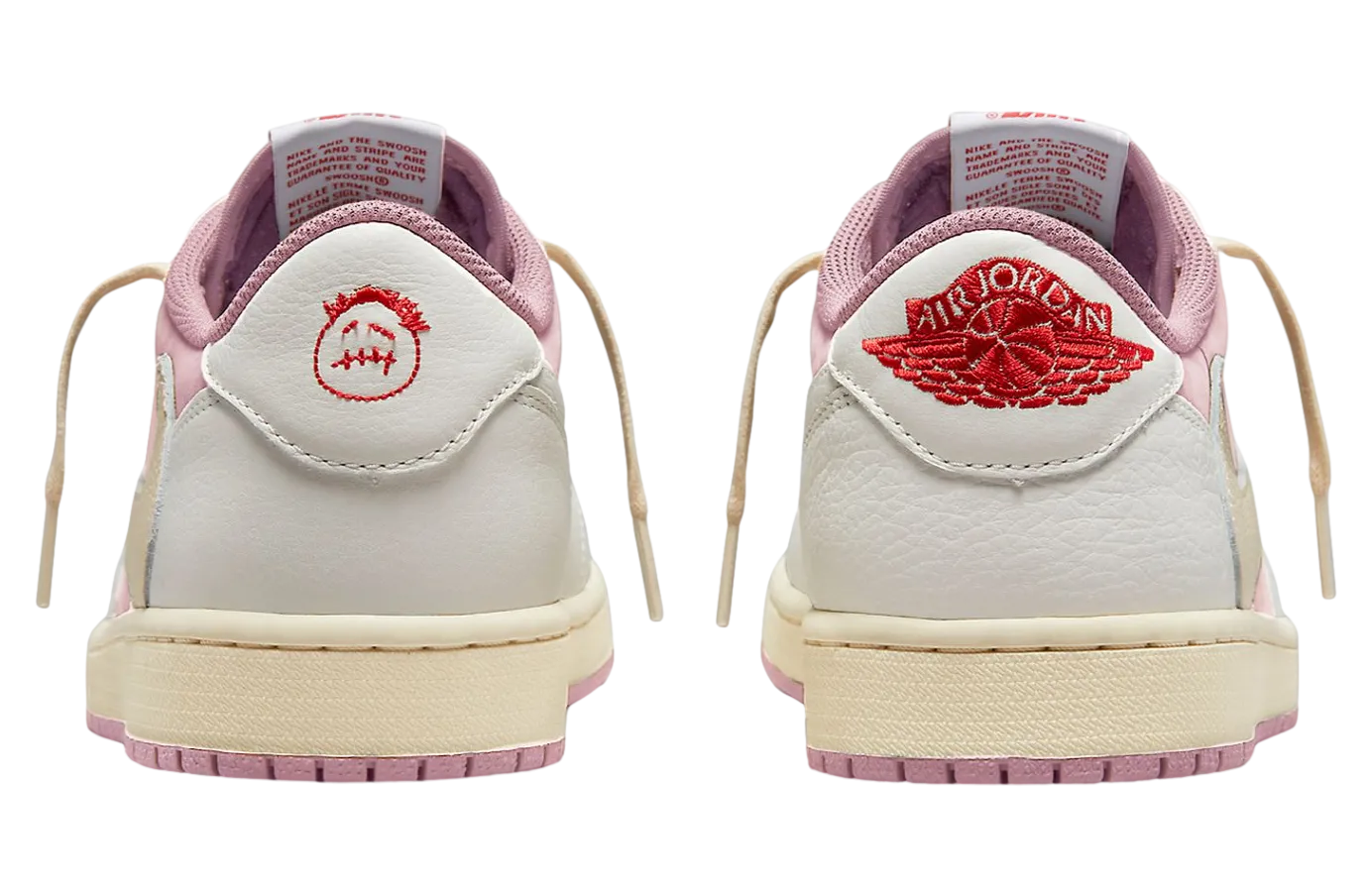 travis scott x air jordan 1 low og shy pink 4