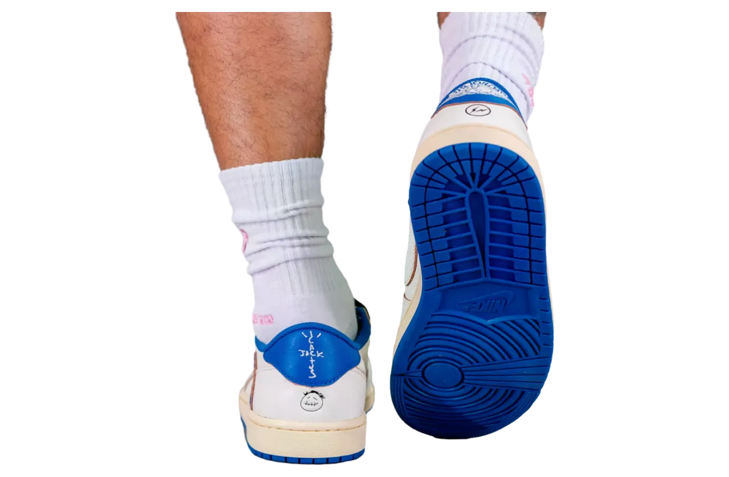 travis scott x fragment air jordan 1 low sail military blue 7