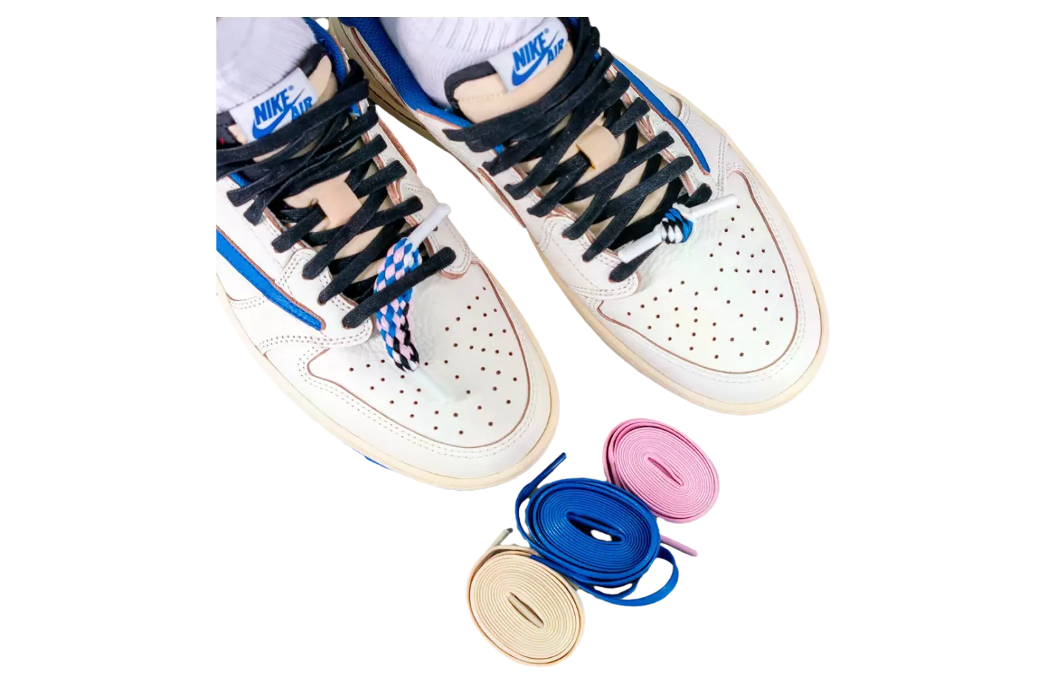 travis scott x fragment air jordan 1 low sail military blue 8