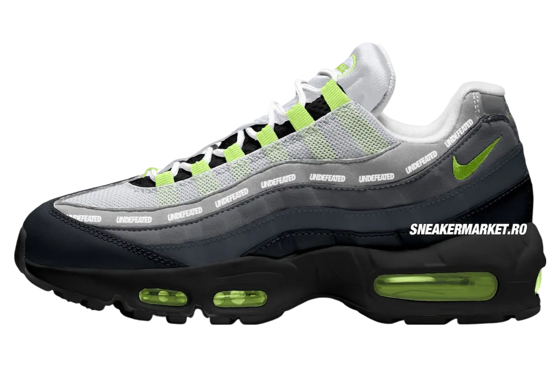 undefeated x nike air max 95 black neon yellow