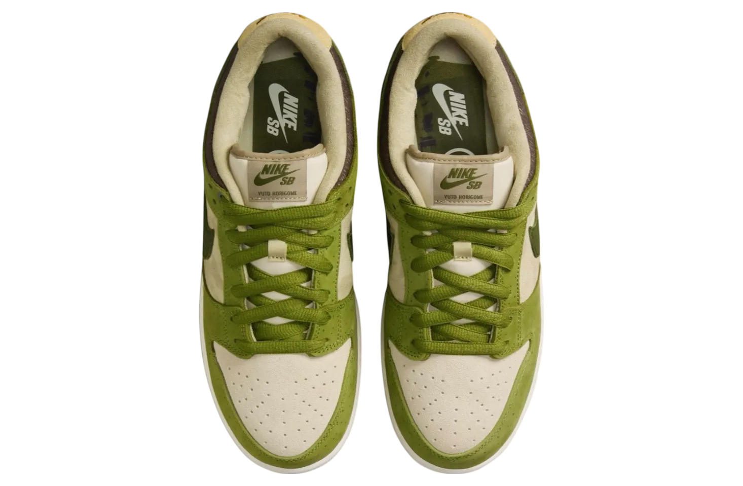 yuto horigome x nike sb dunk low asparagus 1