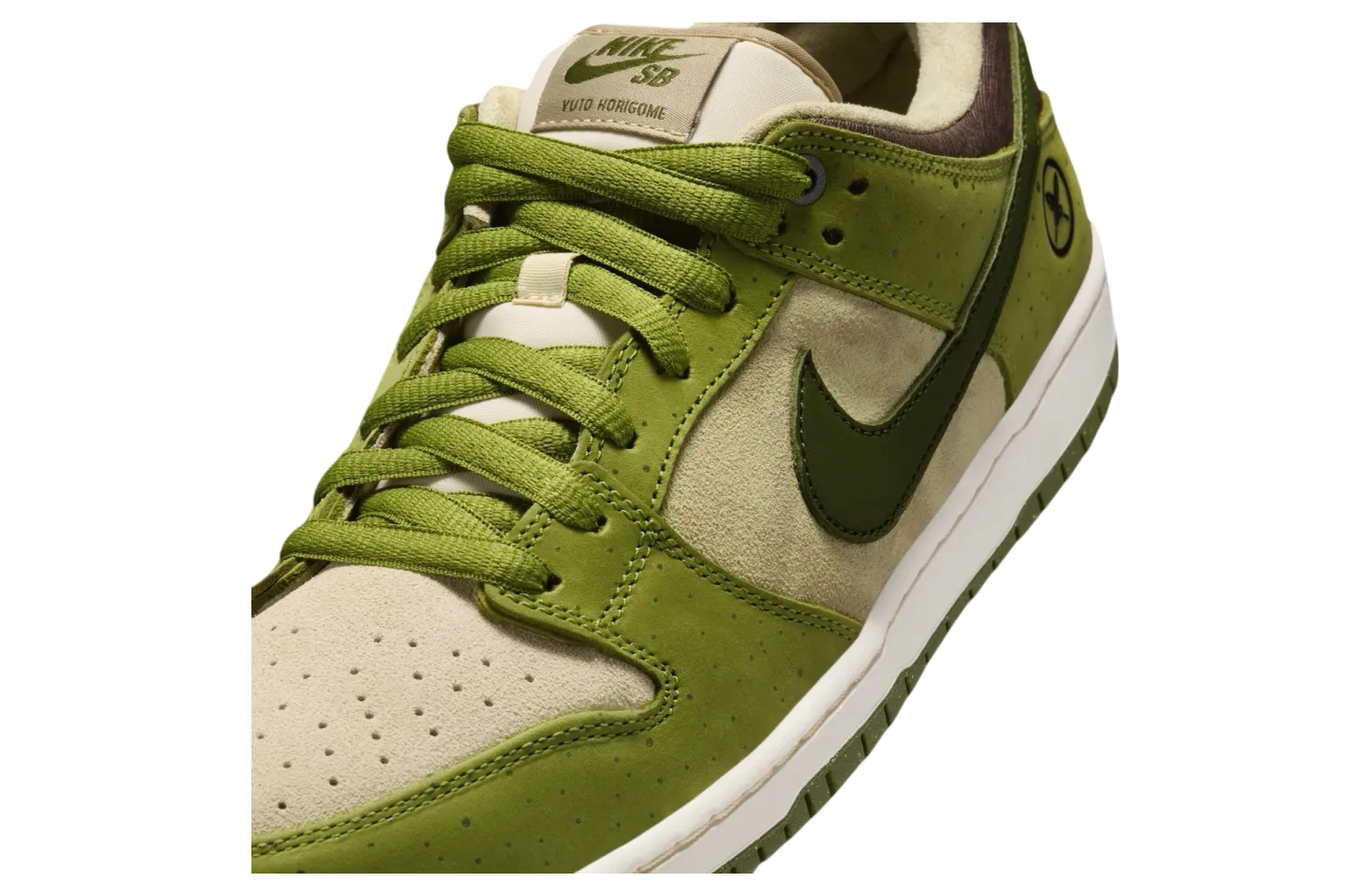 yuto horigome x nike sb dunk low asparagus 5